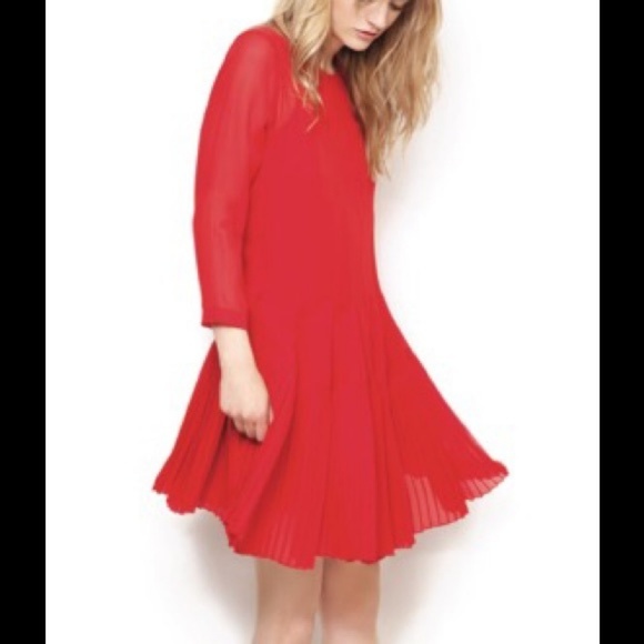 Alexa Chung for Madewell Carine dress - red, sz. 2 - Picture 3 of 8